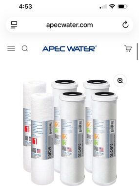 APEC Water Replacement RO Filter Set